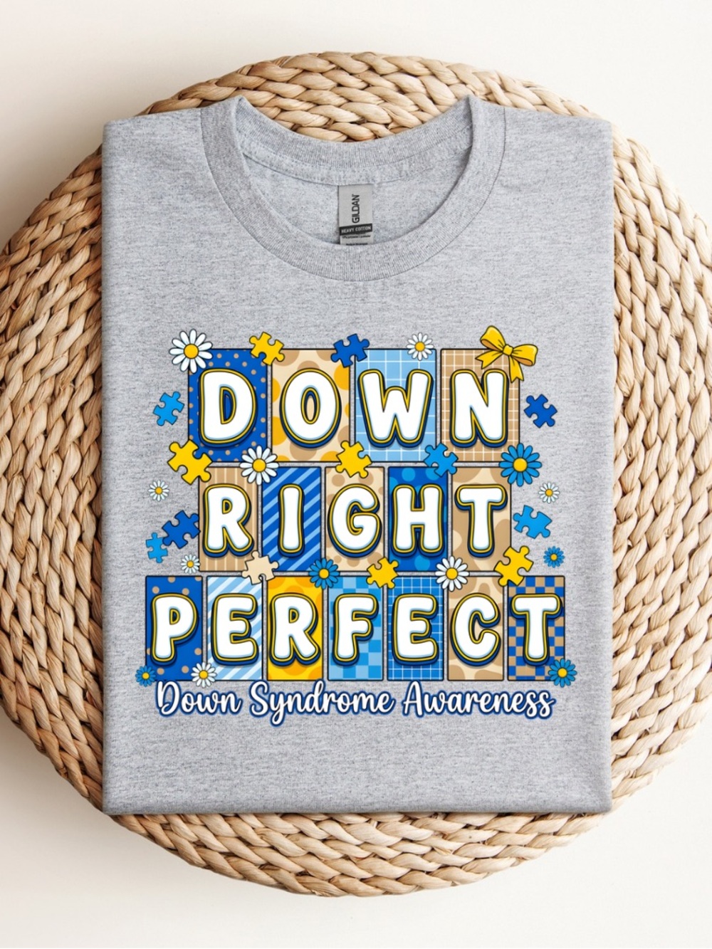 Down Right Perfect Down Syndrome Awareness T-Shirt